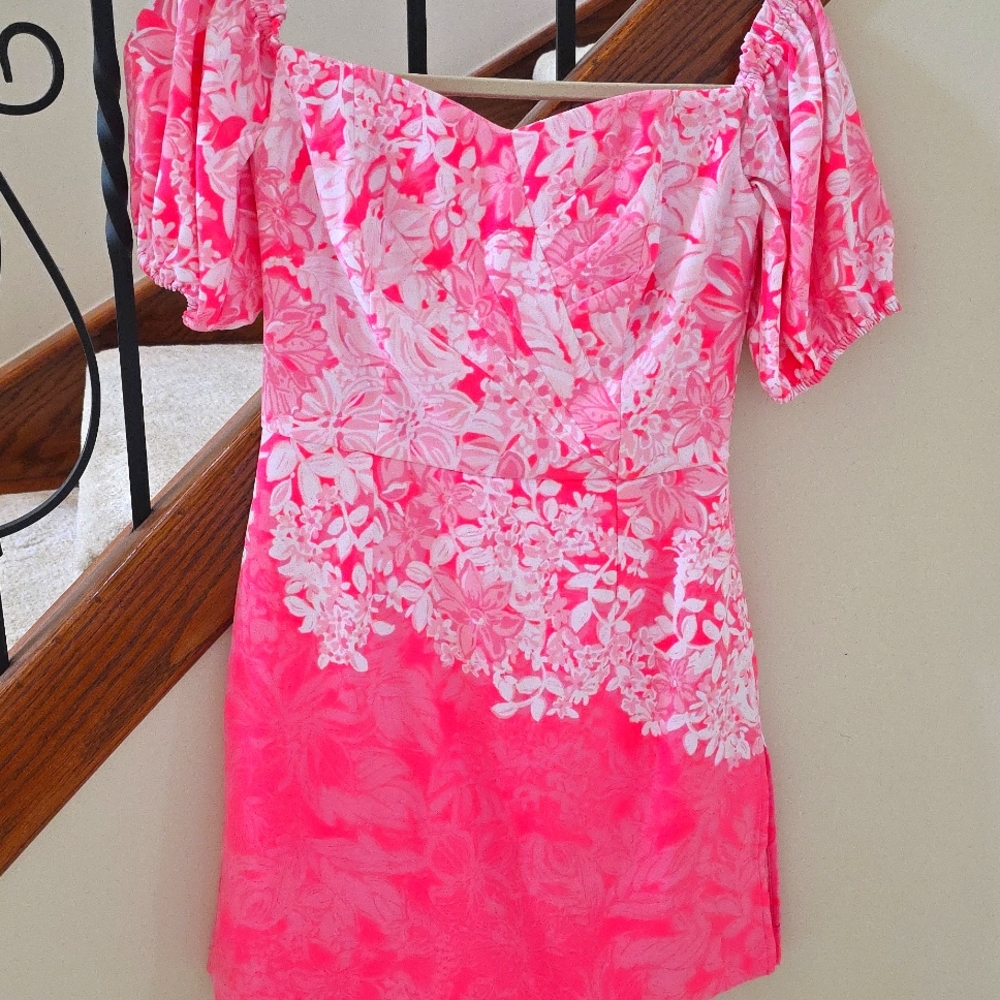 Lilly Pulitzer Pink Off-Shoulder Romper